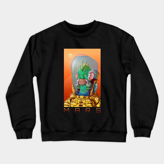 MARS Crewneck Sweatshirt by jimmycrockett